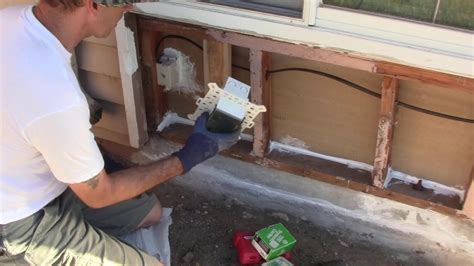 how to fix corroded outdoor electrical box in stucco|exterior boxes before stucco.